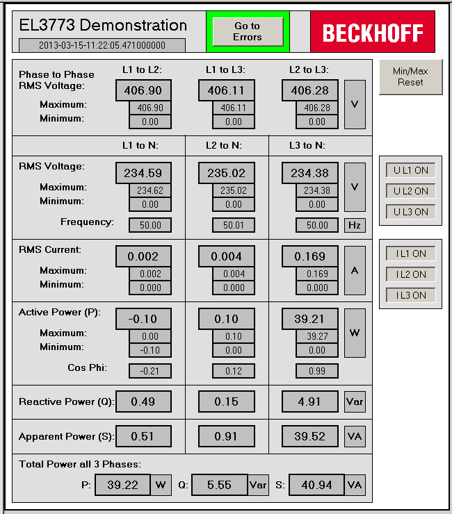 Example 1: Diagnosis and evaluation of input data 7: