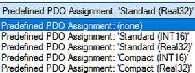 Process data configuration 1: