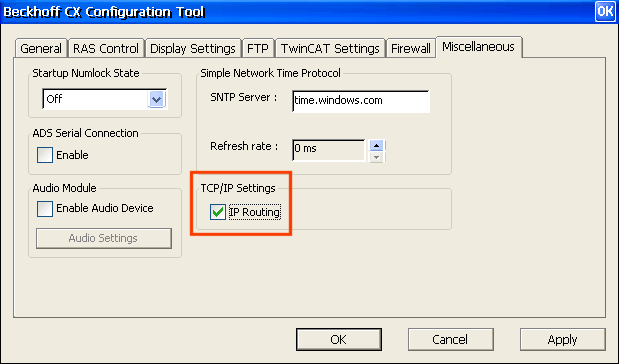 Application sample – setting up an EtherCAT Master PC as a network bridge 10: