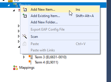 Integration via an EL663x-0010 2: