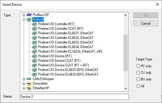 Integration via an EL663x 2: