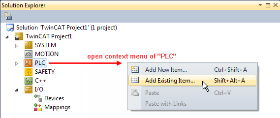 Sample program TwinCAT 3 2:
