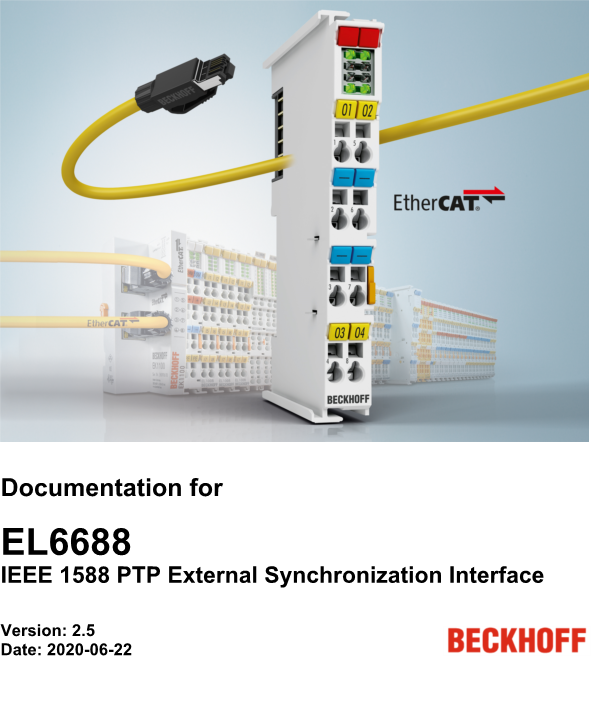 EL6688 - IEEE-1588-PTP-External Synchronisation Interface