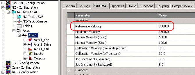 NC settings 1: