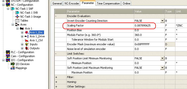 NC settings 3: