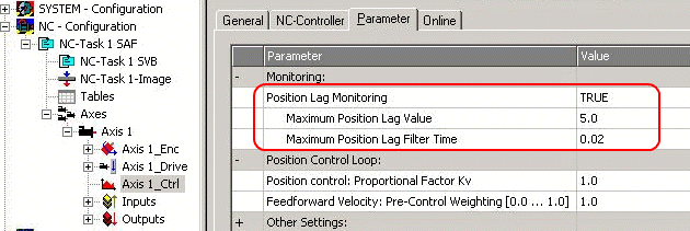 NC settings 4: