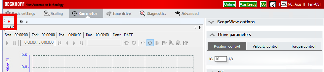Optimization of the speed controller 1: