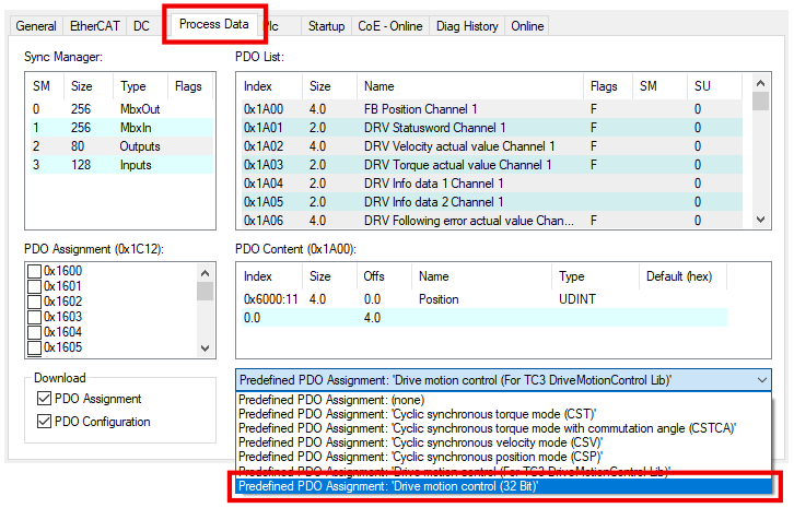Commissioning with a third-party 32-bit controller 3: