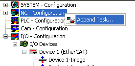 Integration into the NC configuration 2: