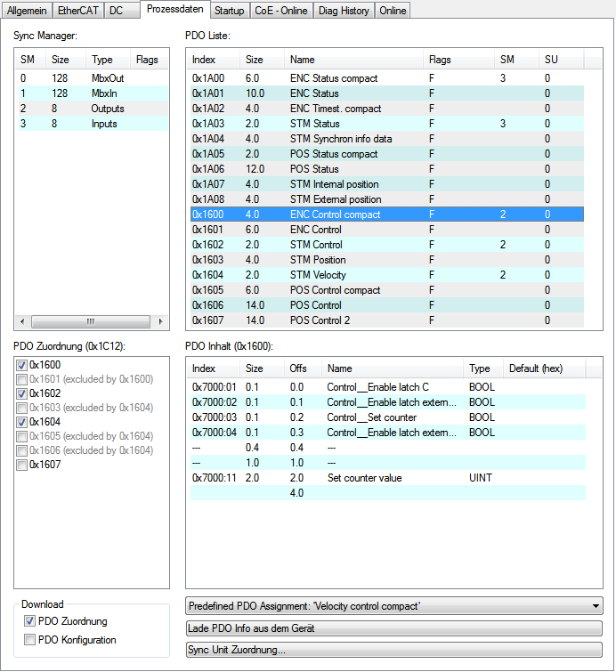 Sync Manager (SM) 1: