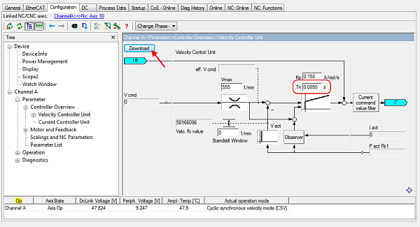 Settings with the Drive Manager 7: