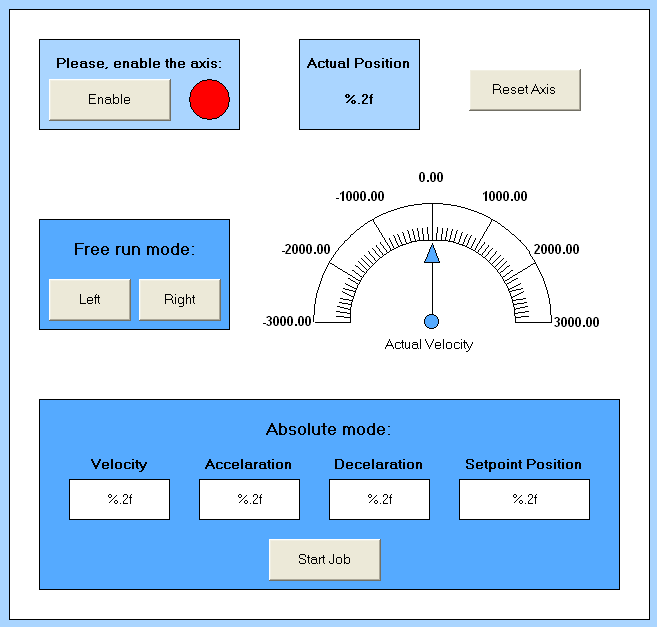 Program example: motor controller with visualization 10: