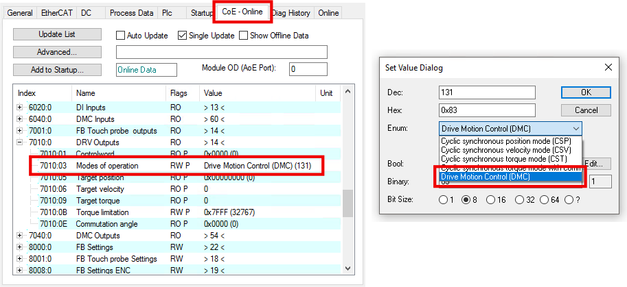 Commissioning in TwinCAT 3 1: