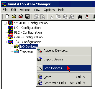 Inserting the terminal in the EtherCAT terminal network 2: