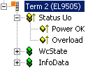 Inserting the terminal in the EtherCAT terminal network 9: