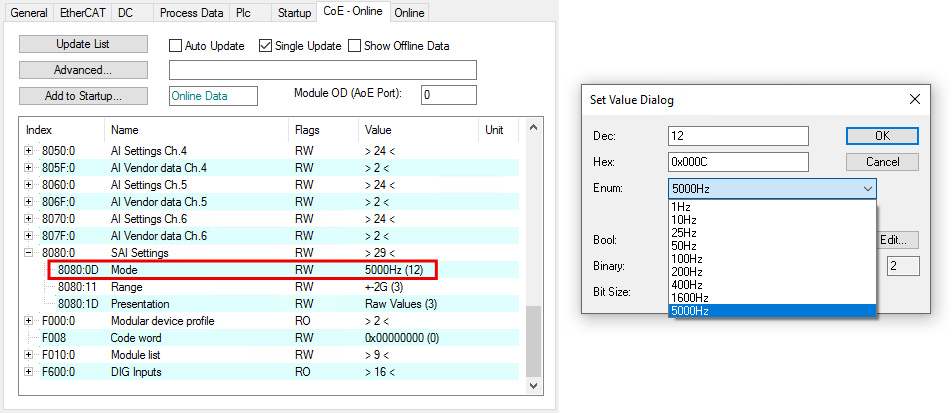 Sampling rate 1: