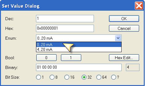 Range settings for inputs and outputs 2: