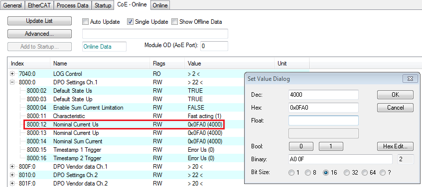 Operation with or without EtherCAT master 3: