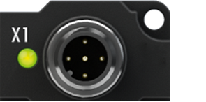 IO-Link status LED 1: