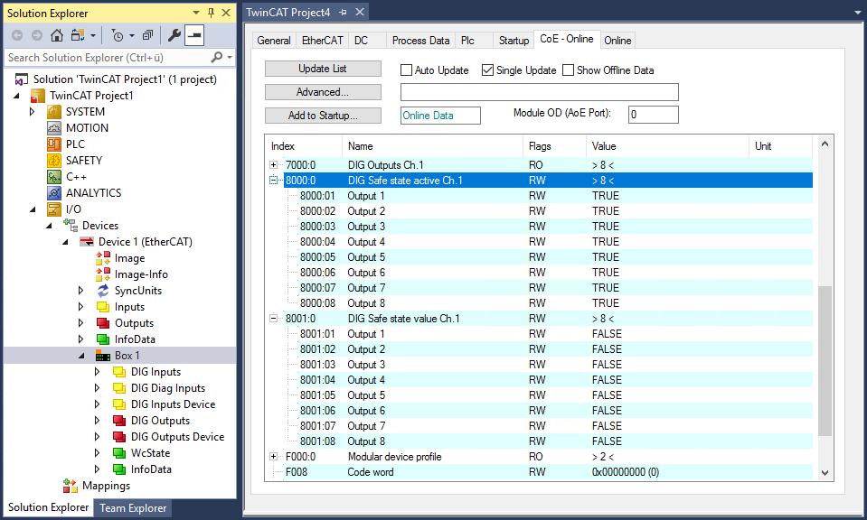 Behavior in case of network failure 3: