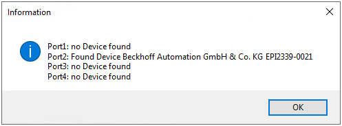 3. Automatic scanning of the IO-Link ports 2: