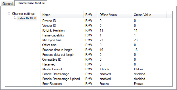 IO-Link access via PROFINET 2: