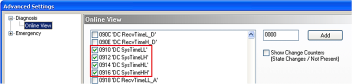EtherCAT Distributed Clocks - default settings 18: