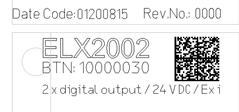 Version identification of ELX terminals 1: