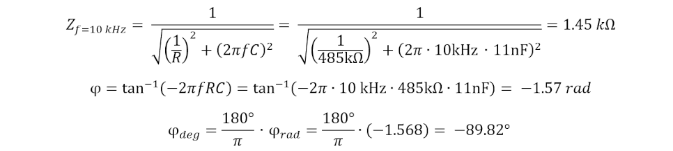 Bandwidth, sampling rate and impedance of the measurement inputs 4: