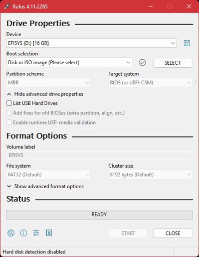 Creating a backup 1: