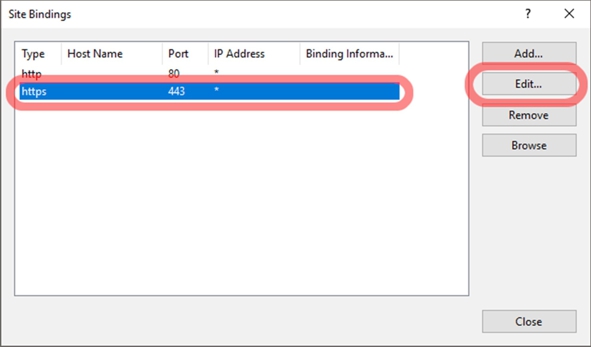 Importing the certificate 6: