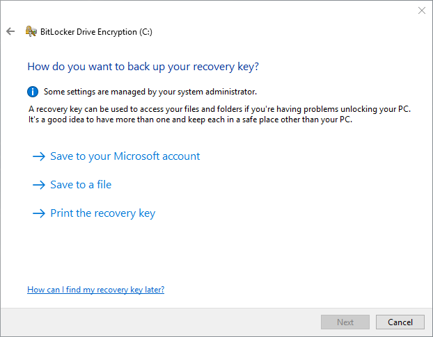 Encrypting your data carrier with BitLocker 3: