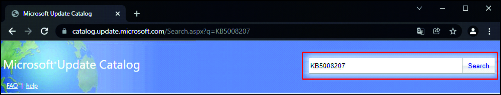 Installation of updates 1: