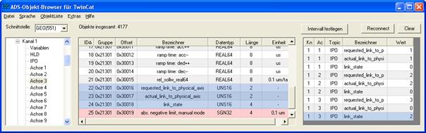 HMI interface 1: