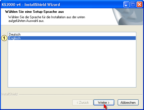 How to install the KS2000 software? 4: