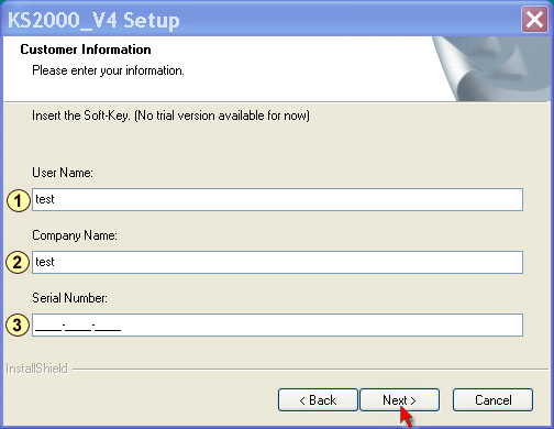 How to install the KS2000 software? 8: