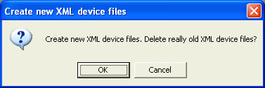 How to make and delete XML device files? 2: