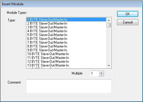 Adding a Profibus slave 3: