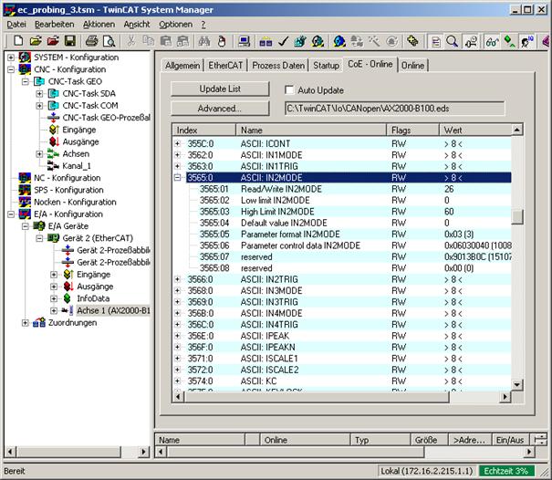 Measurement with EtherCAT-Drives 1: