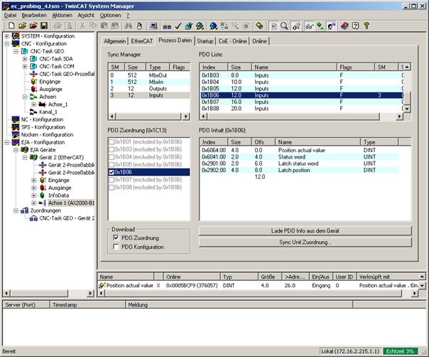 Measurement with EtherCAT-Drives 3: