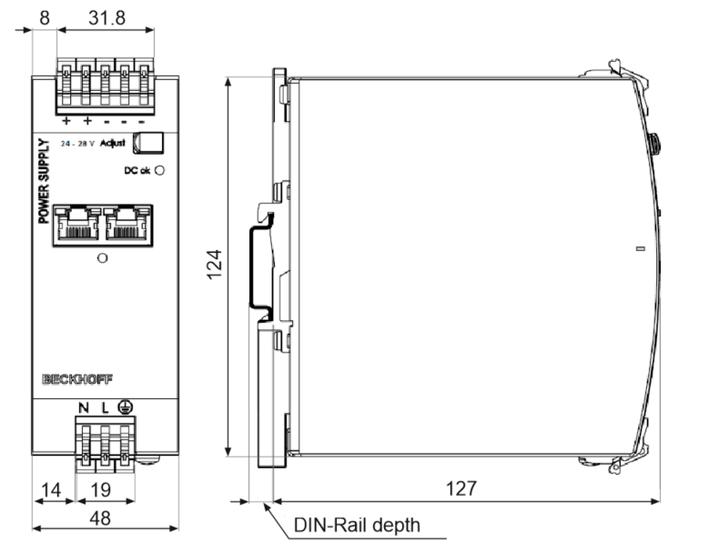 Dimensions and weight 1:
