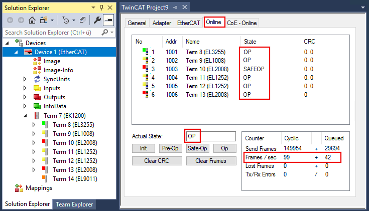 ONLINE configuration creation 19: