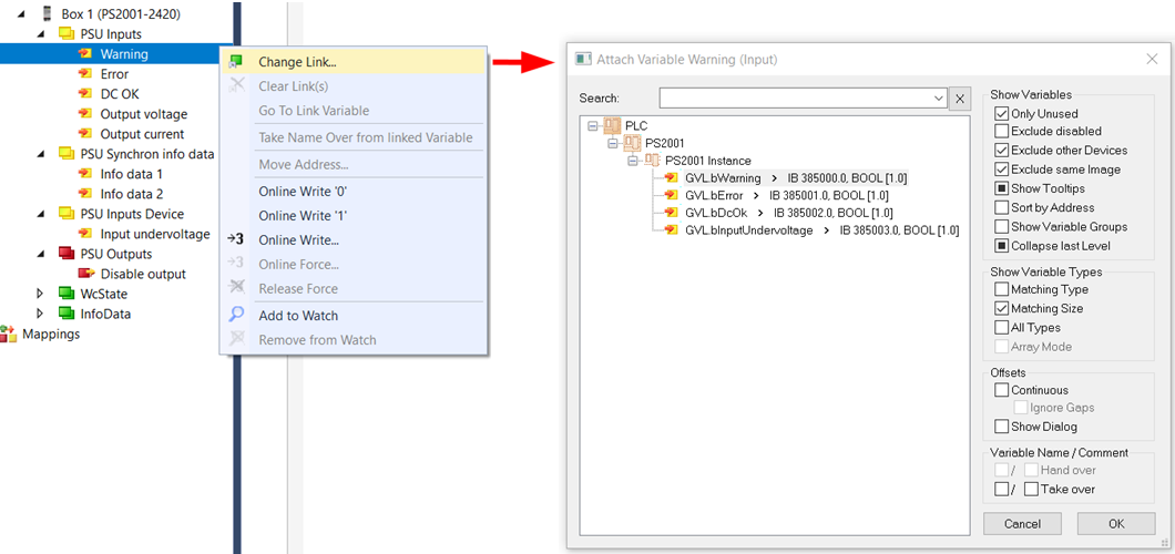 Linking of process data 3: