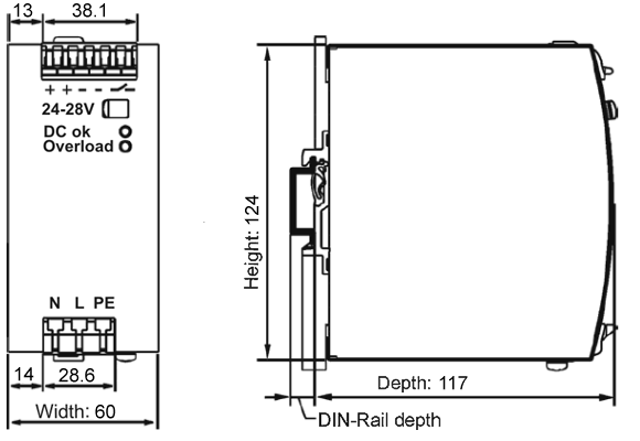 Dimensions and weight 1: