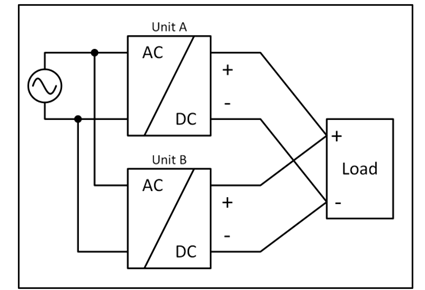 Parallel use to increase power 1: