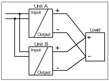 Parallel use to increase power 1: