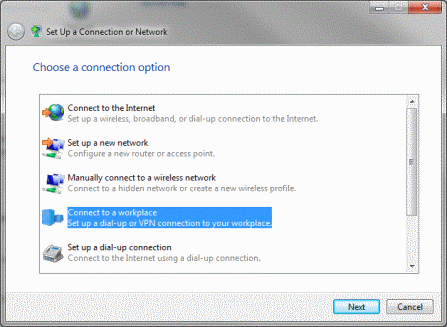 Configuring the modem dial-up 1: