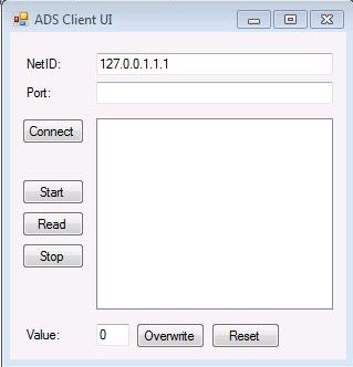 Sample03: ADS client UI in C# 1: