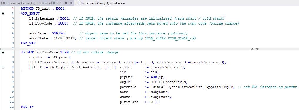 Creating an FB in the PLC that creates the C++ object and offers its functionality 4: