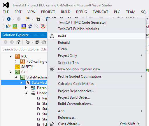 TwinCAT 3 C++ module providing methods 22: